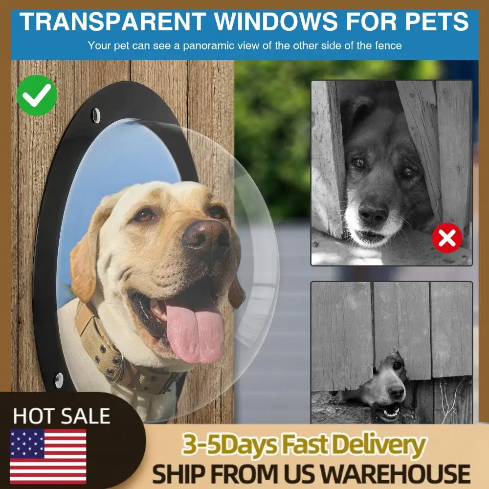 

Акриловый купол, окно для забора для собак, четкий вид, иллюминатор для собак, окно для собаки, окно для собаки, кошки, кошки, уличной детской площадки, сада