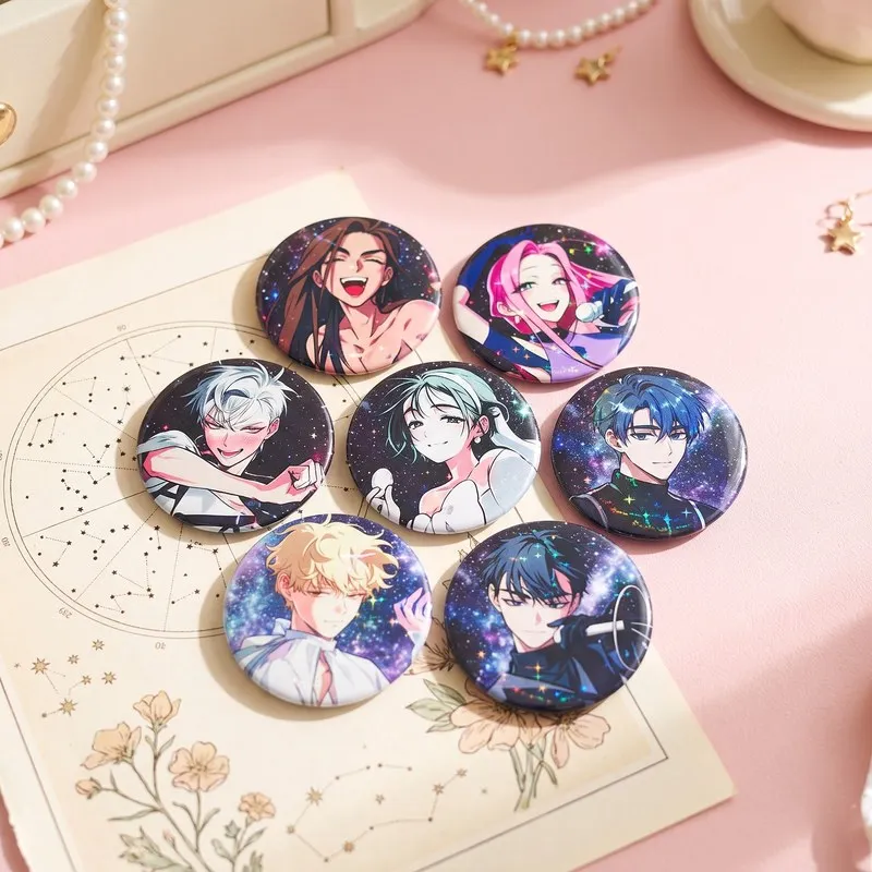 Alien Stage Ivan Till Luka Mizi Sua Hyuna Badge Set 6 Pieces 58mm Glossy Tin Pin Anime Merchandise Ita Bag Decor Gift