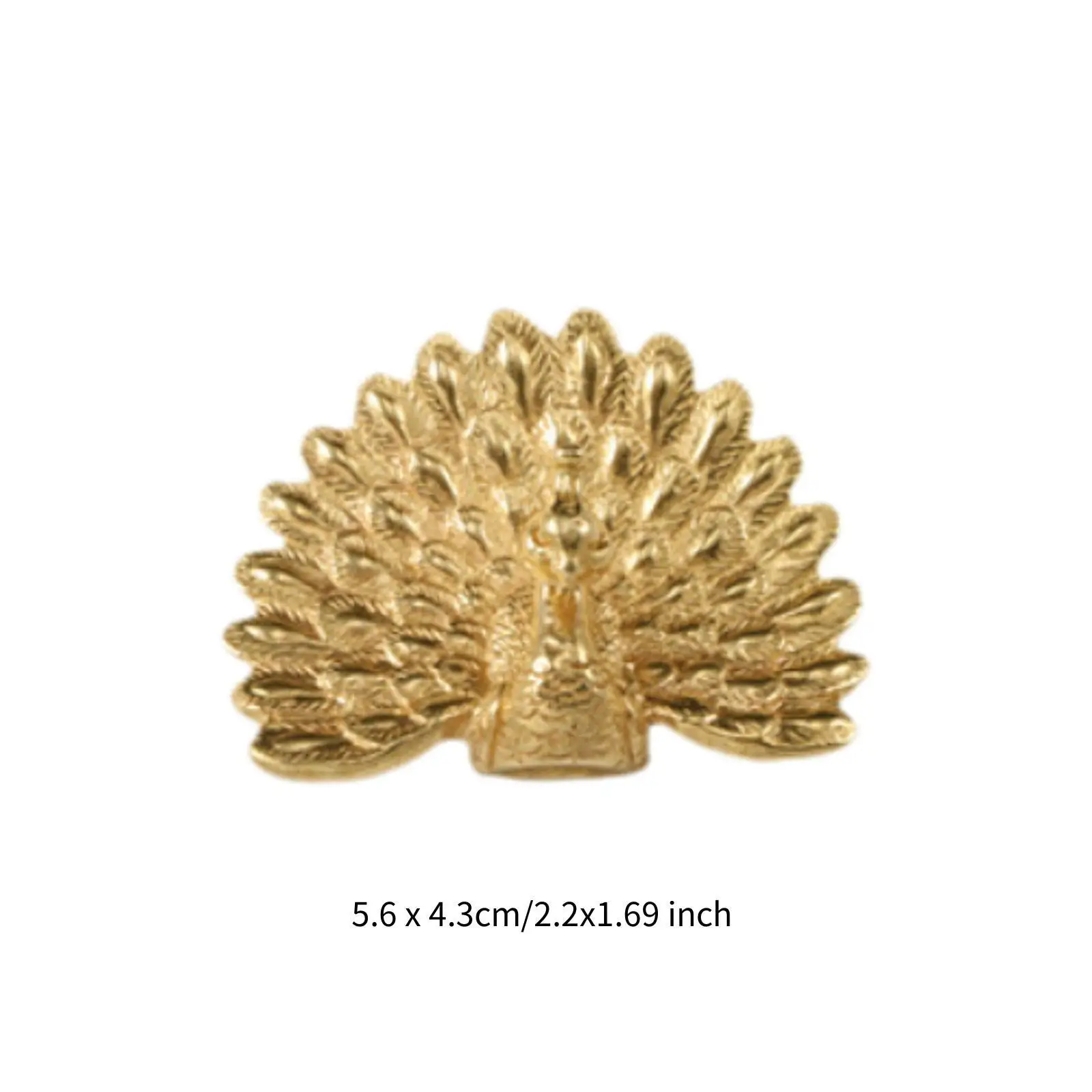 Antique Brass Peacock Furniture Pull Cute Animal Cabinet Handle for Drawer Wardrobe Door Kitchen Cupboard Hardware Easy Install