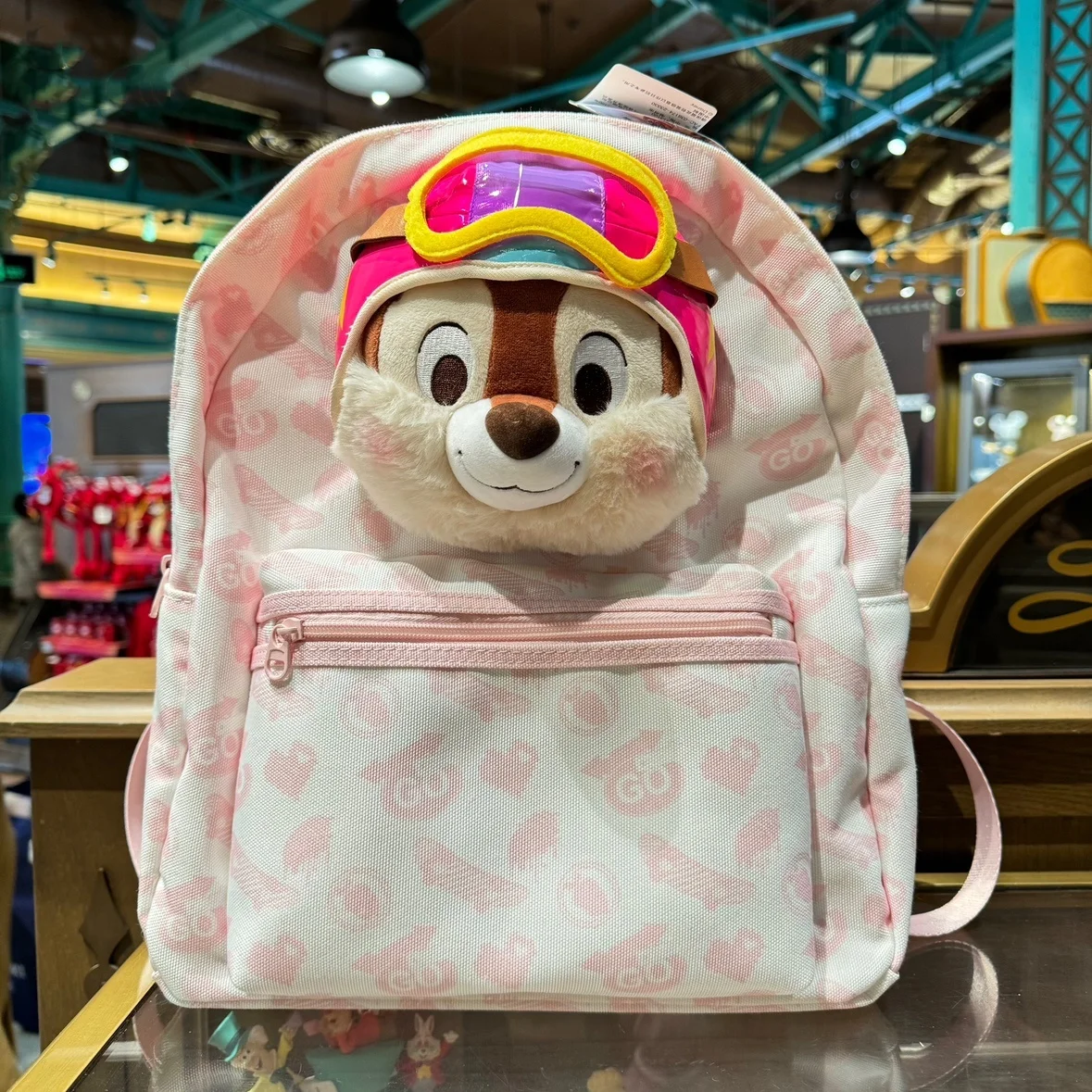 

Shanghai Disneyland Springtime Chip and Dale Cute Cartoon Large Capacity Backpack for Children's Gift