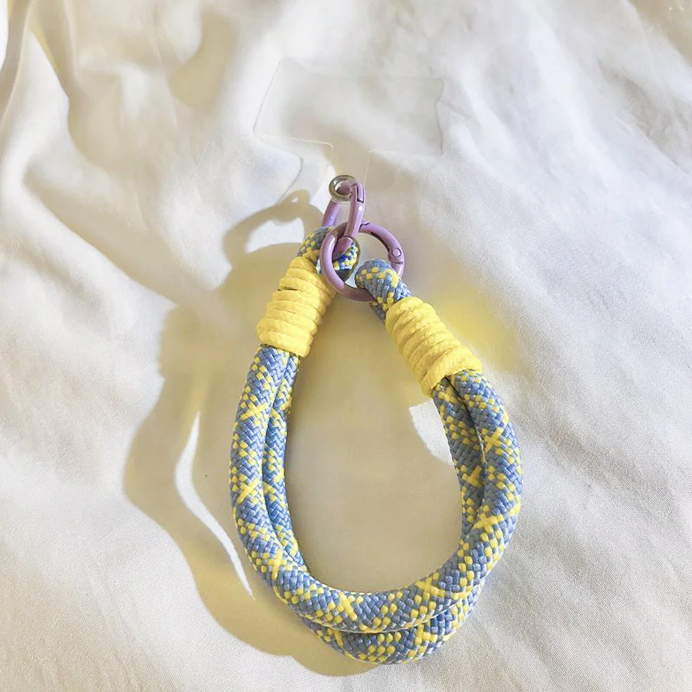 Korean Knot Phone Wrist Strap Anti Loss Hand Bracelet for iPhone 16 15 14 13 Pro Max Samsung Galaxy Z Flip Colorful Rope Chain