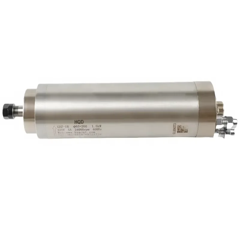 HQD 65mm 1.5Kw ER11 Metal Milling Jade Engraving Water Cooled Spindle Motor for DIY GDZ-18