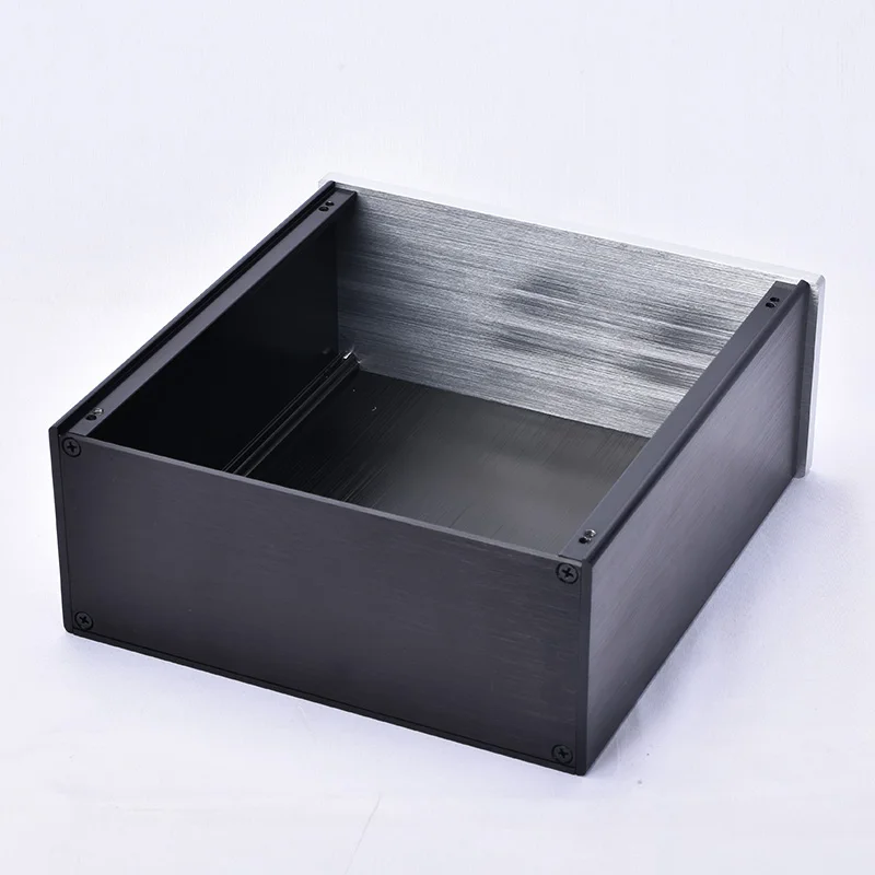 Chasis de amplificador de potencia de 219,5x90x228mm, todo aluminio, se puede utilizar para preamplificador, carcasa de amplificador de audio Diy