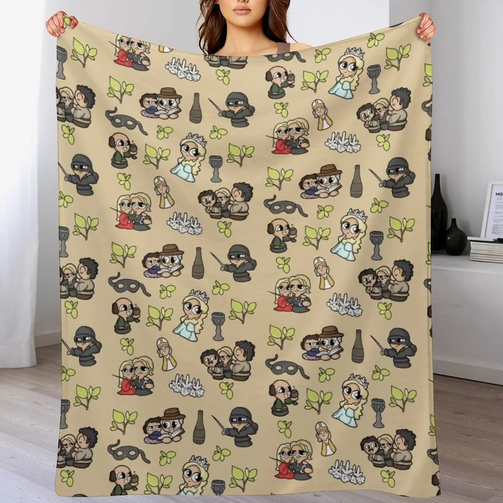 The Princess Bit Throw Blanket Stain Resistant Cozy Warm Blanket