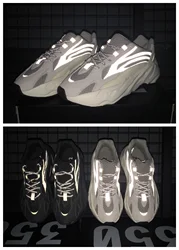 Coconut yeezy 700v2 geode black soul volcano gray white black samurai men and women dad shoes tide