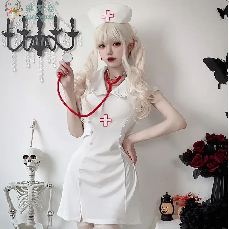

Halloween Costume Adult Women Costume Cosplay Nurse Uniform Large Size Sexy Doctor Cosplay Uniform Party Costumes Fancy Dress
