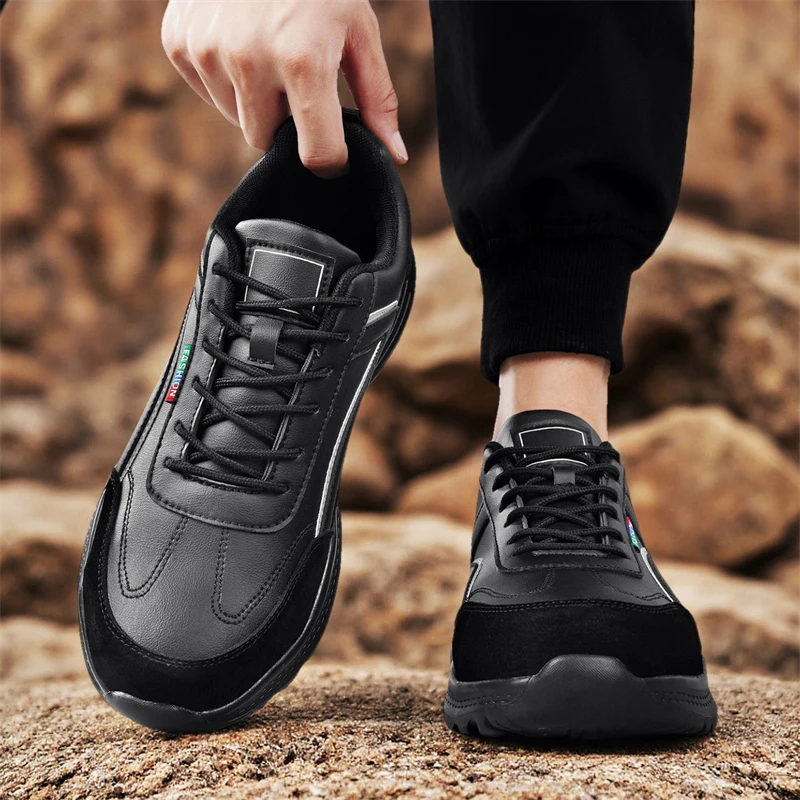Large Size 45 46 New Safety Shoes Men Anti-smash Anti-puncture Work Shoes Fashion Men Industrial Shoes Security Protective Boots