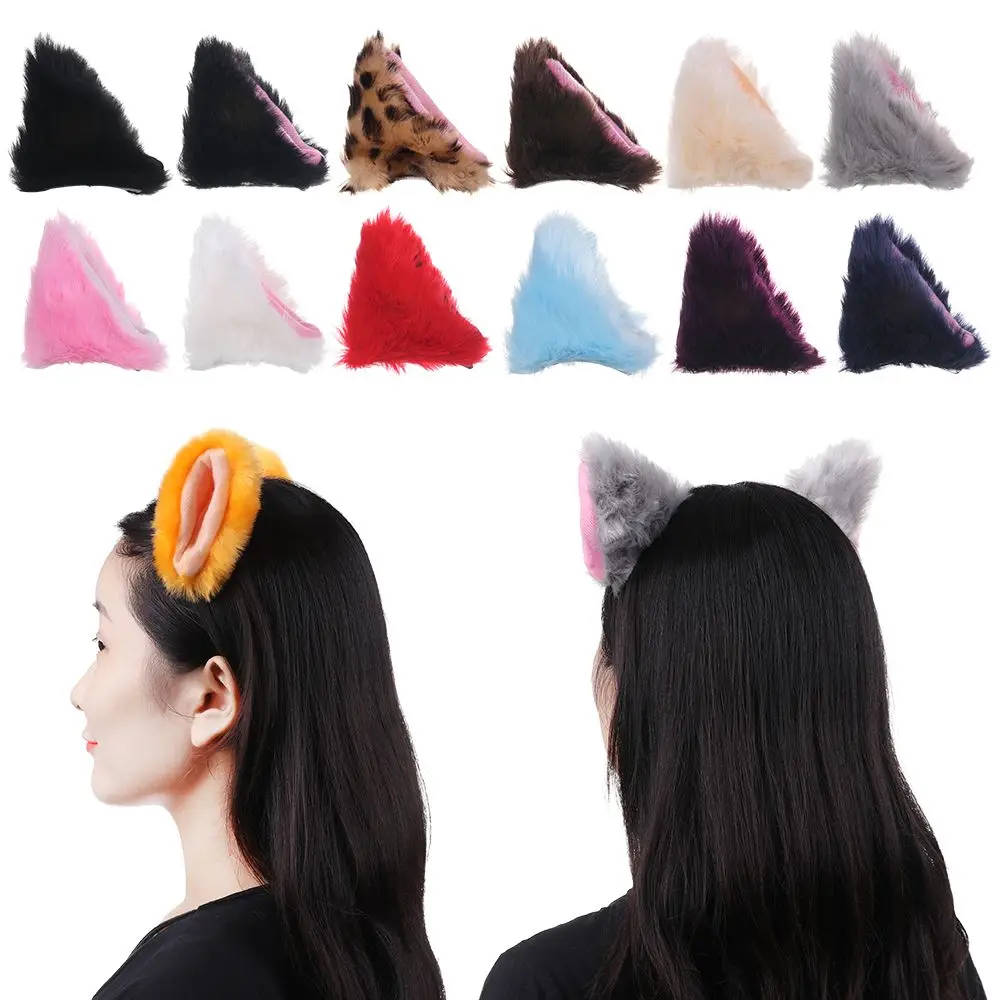 1 Pair Fashion  Anime Cosplay Night Party Cat Ear Head Clip Small Bell Cartoon Hair Barrette Hair Accessories