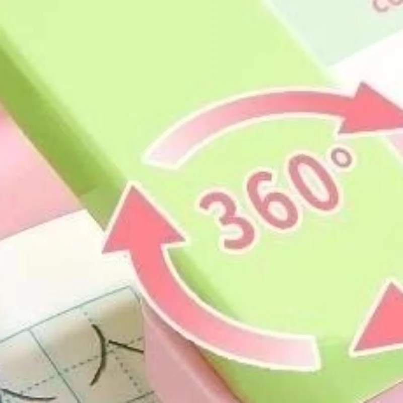 360-Degree Rotating Stapler With Staples Cute Pastel Color Suitable For Students School Home Office Attractive Appearance