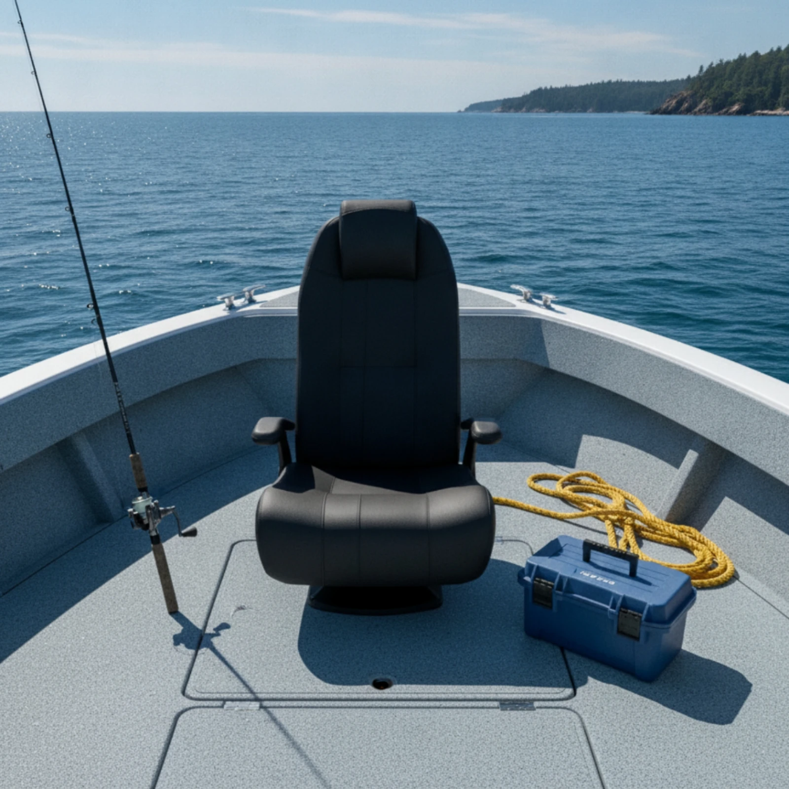Boat Driver Seat with Armrests - Fishing Boat Seat ulasan dan harga