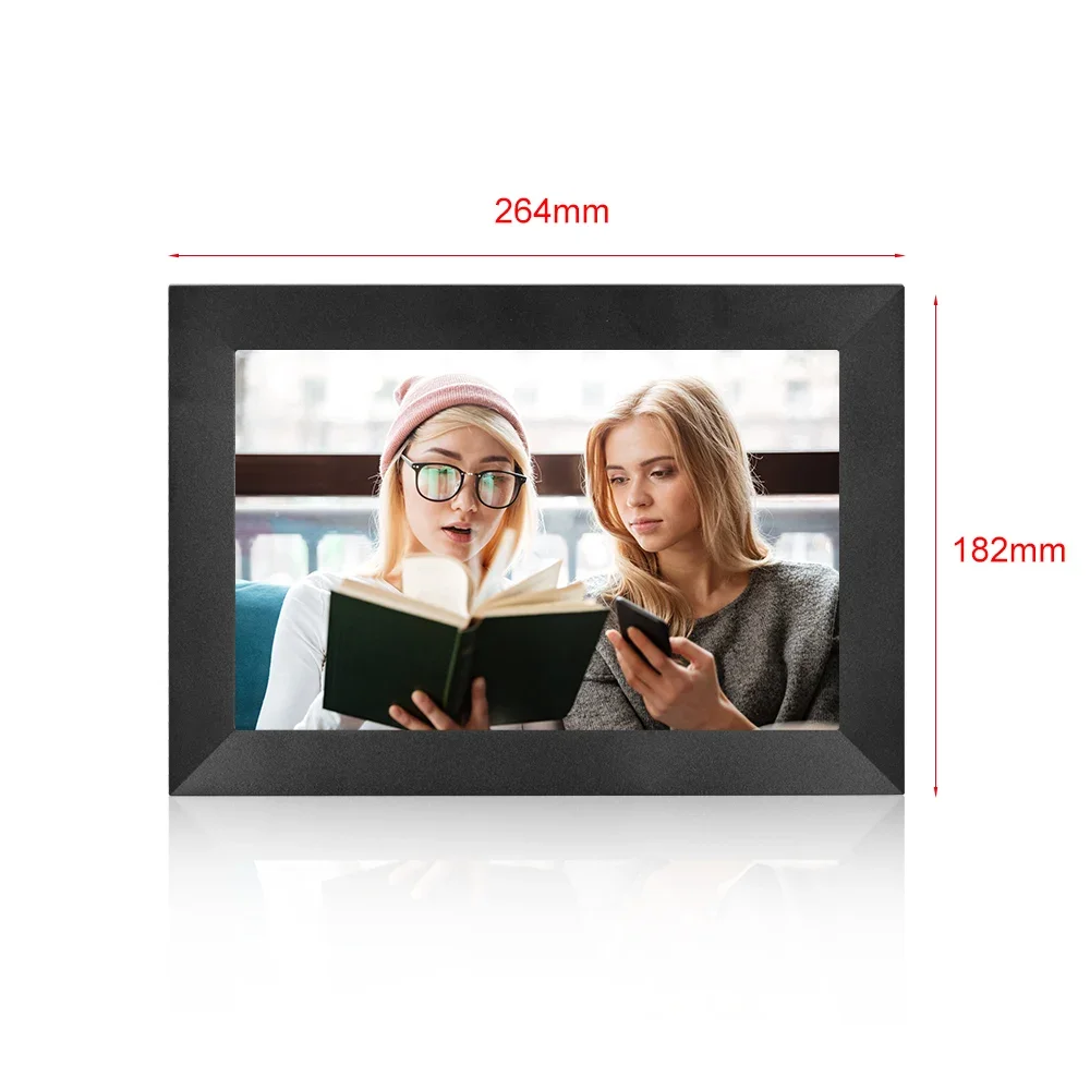 

Latest 2024 model Wall mounted lcd digital photo frame 10.1 inch hd input touch screen cloud wifi advertising player