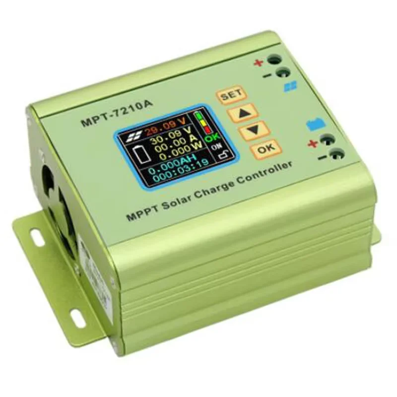 High-Speed LCD MPPT 7210A Solar Regulator Charge Controller Regulator DC-DC Booster Voltage Ammeter Electrical Tool Accessories