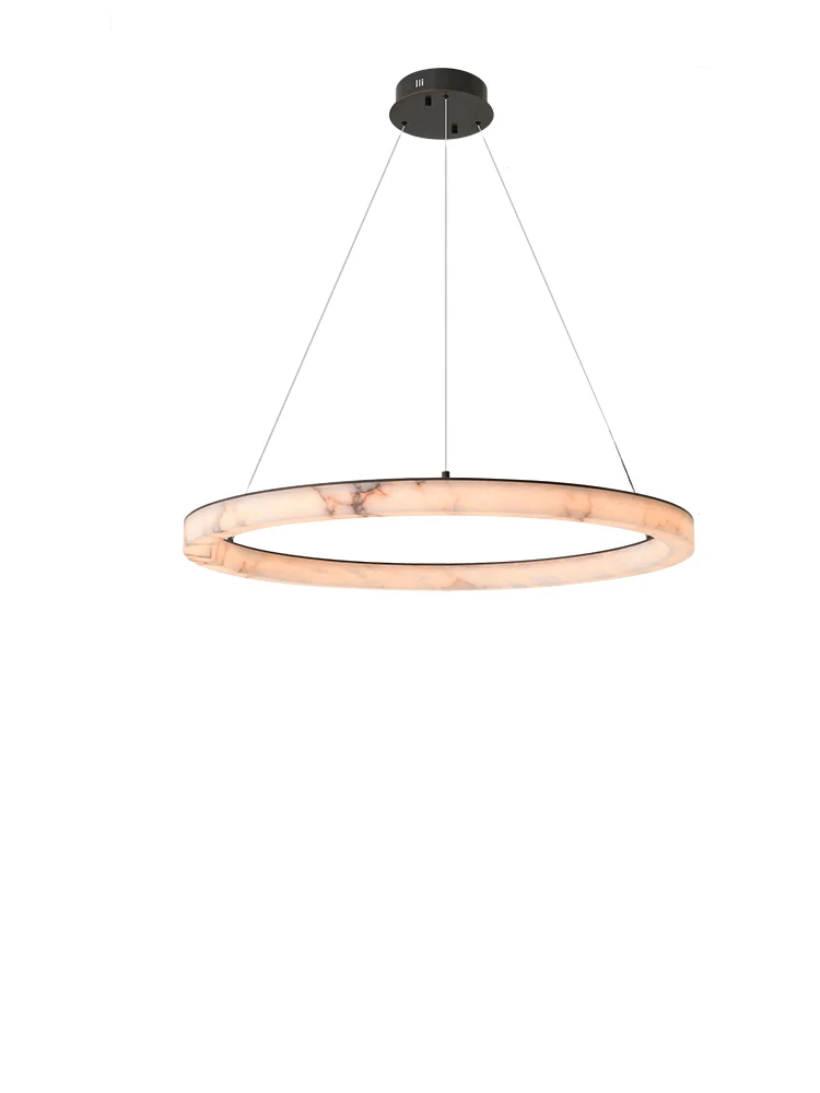 lustre de teto de marmore espanhol lustres redondos reais lampadas suspensas para teto decoracao minimalista luxo moderno 01