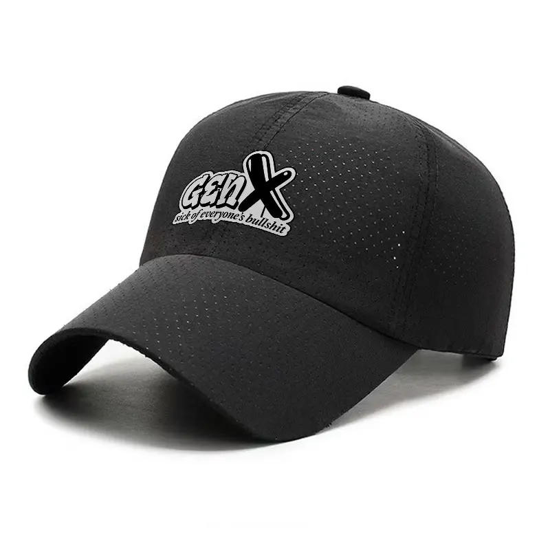 Gen X Sick Of Everyones Bullshit Quick Dry Baseball Cap Adjustable Breathable Sun Hat