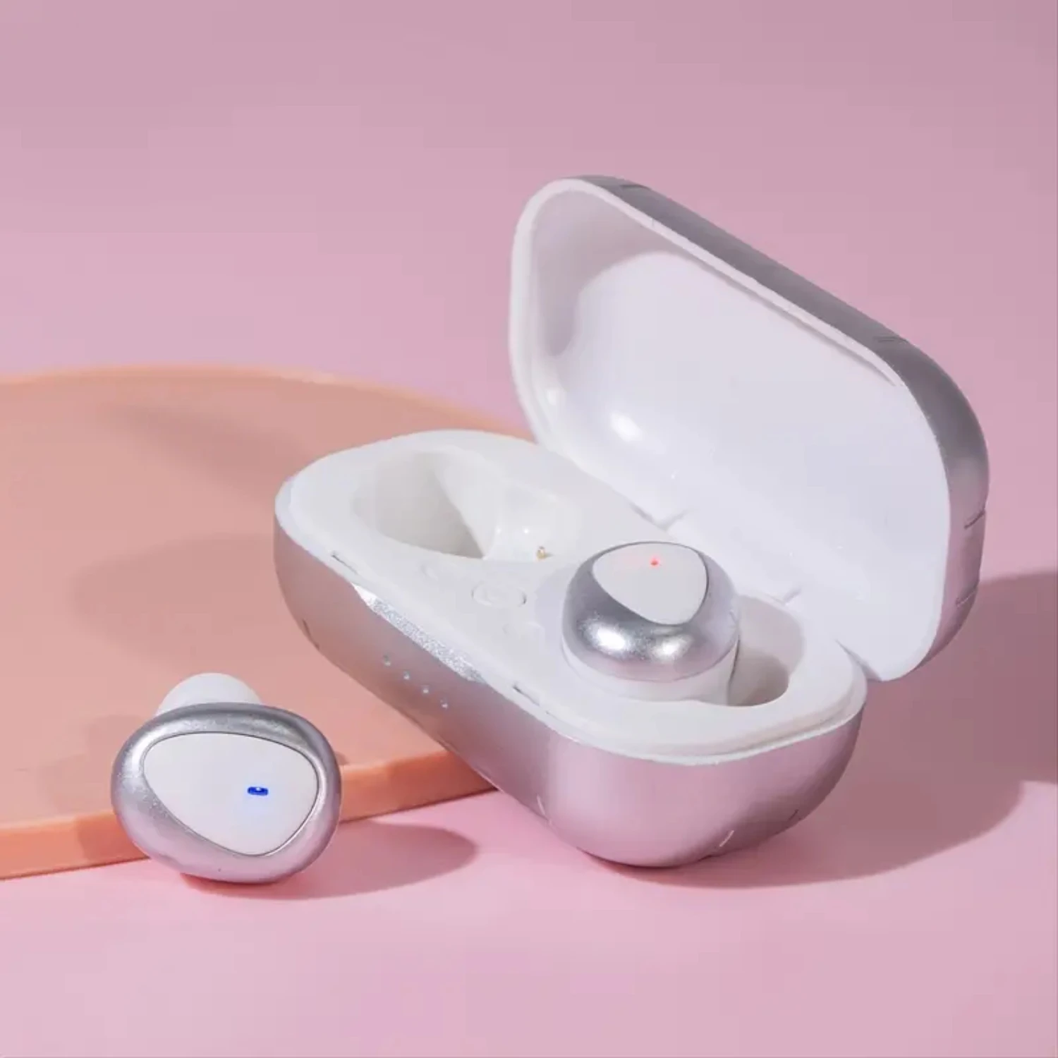 1pc TWS ヘッドフォン、強力な低音を備えたインイヤーワイヤレスイヤホン