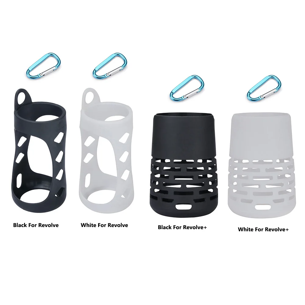 Portable Speaker Carry Case Anti-slip Speaker Protective Case Shockproof with Carabiner for Bose SoundLink Revolve/Revolve+ I II