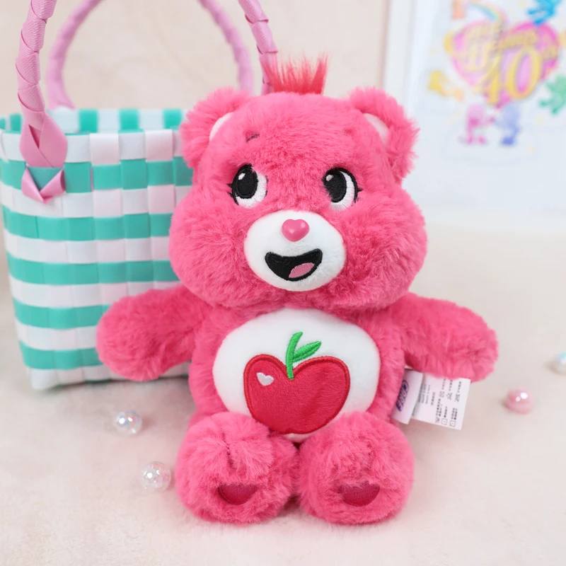 Original Care Bears 22cm Saugnapf-Plüsch-Anhänger Glänzender Liebesbär Cartoon-Puppe Heim- und Bürodekoration Geburtstags- und Feiertagsgeschenk für Mädchen – Detail 37