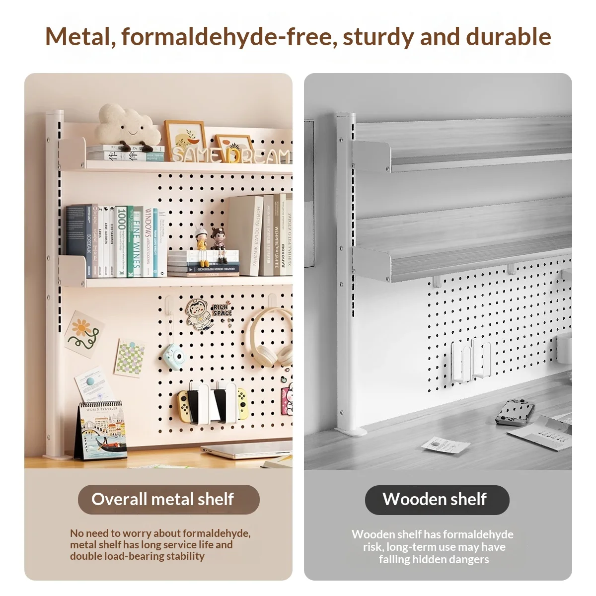 Desktop Perforated Board Storage Rack Study Desk Bookshelf Adjustable Board Table Desk Storage Table Storage Shelf Desktop