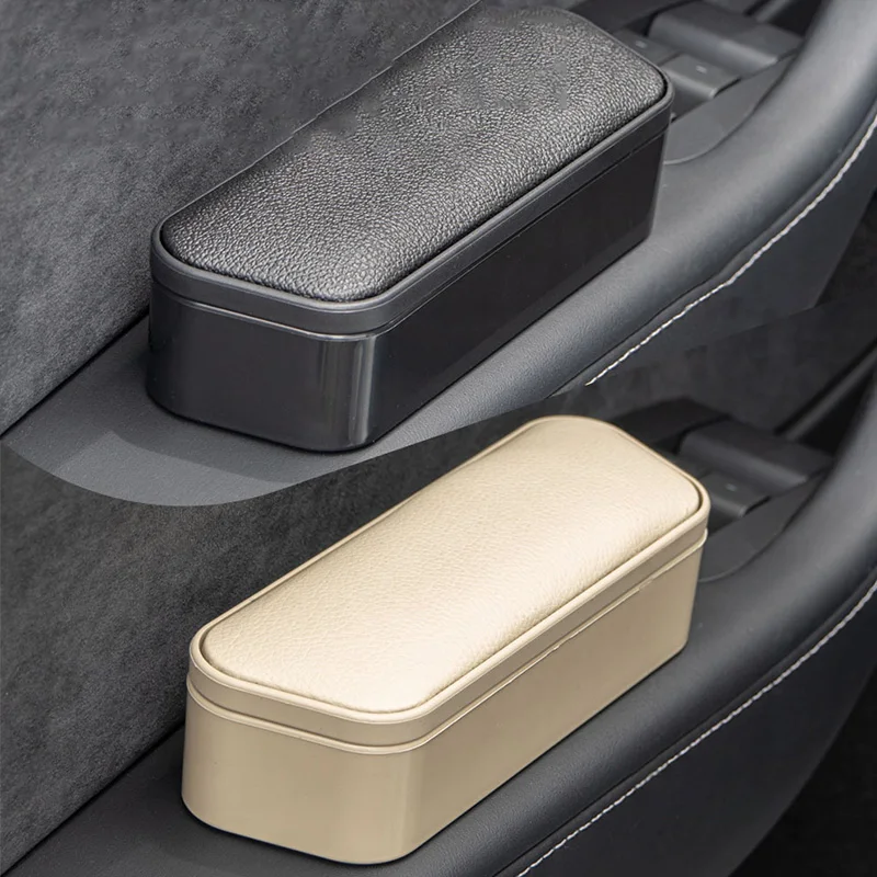 Car Left Right Armrest Door Storage Box Adjustable Height Elbow Rest Box Universal Armrest Armrest Pad Auto Door Organizer Box