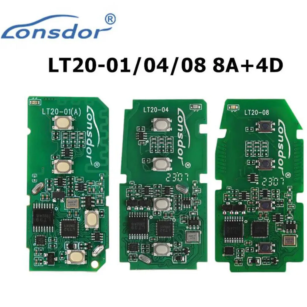 

Lonsdor LT20-01/LT20-04/LT20-08 8A + 4D для Toyota и Lexus Smart Key для K518ISE K518S KH100 + переключение частоты