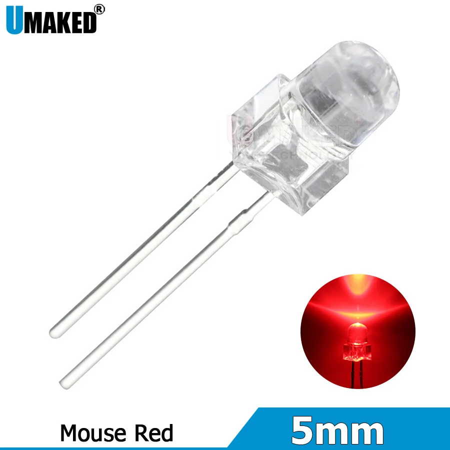 1000pcs F5 5mm CIR 95 Clear Len LED round lamps diodes chip 3.2-3.4v 20mA light beads F5 led Emitting diodes 2800/6500K Lighting