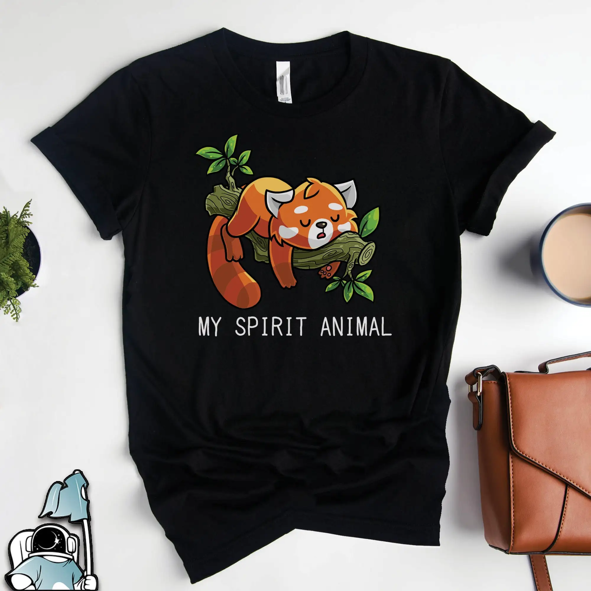 

Red Panda Spirit Animal T Shirt Art s Lazy Sarcastic