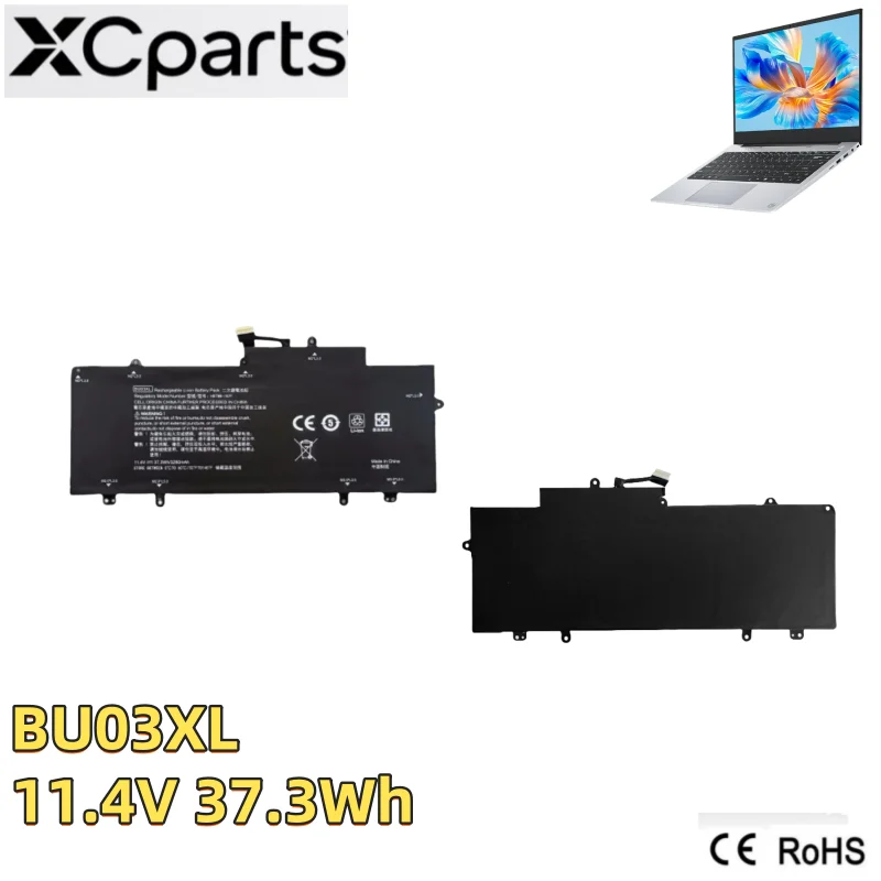 

New BU03XL Laptop Battery 11.4V 37.3Wh For HP Chromebook 14 G4 14-AK 816498-1B1 1C1 816609-005 HSTNN-IB7F TPN-Q167 BU03037XL