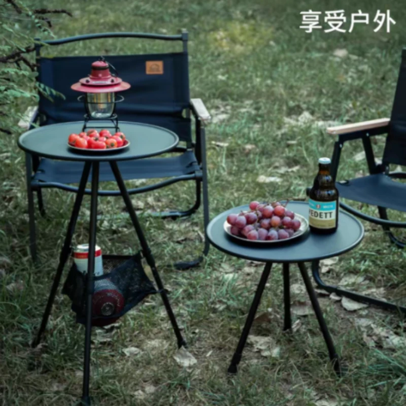 

Design Modern Boutique Out Door Folding Promotion Smart Circle Round Aluminum Alloy Camping Table