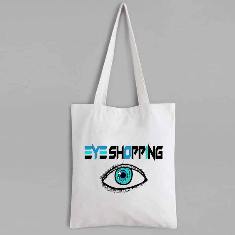 

Shopping Bag Eye Print Handbags for Women 2020 Fashion Cartoon Eye Designer Tote Bag Eco Friendly Products