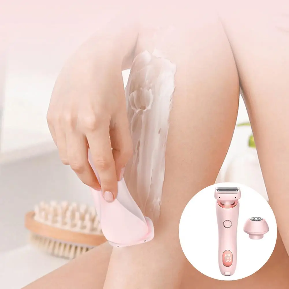 

Portable Electric Shaver Women Electric Epilator Dual Head Usb Rechargeable Women's Electric Epilator Waterproof Hair for Face