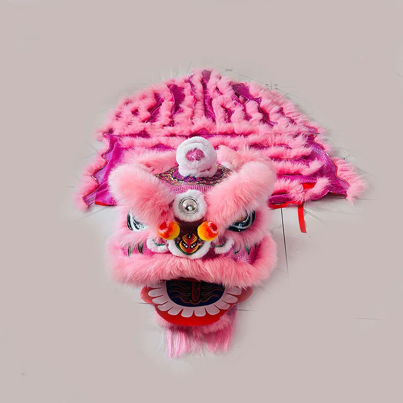 Lion Dance Adult Lion Head Lion Body Fiberglass Pure Wool Spring Festival Performance Prop Traditional Chinese Craftsmanship