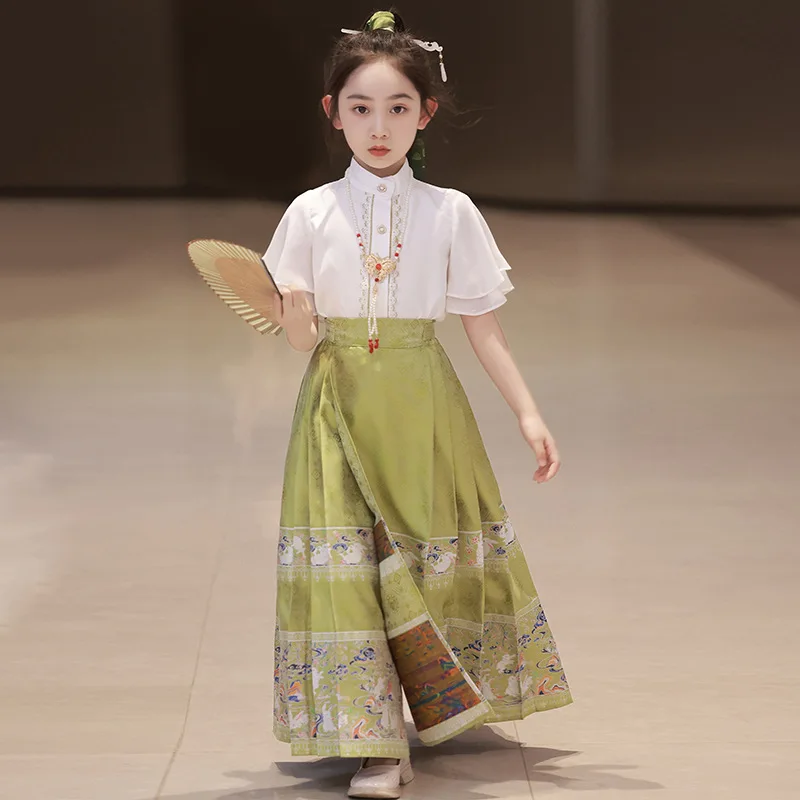 女の子のためのサマードレス,女の子のためのツーピースの服,ナショナルスタイル,マンミアンクスーツ,女の子のためのプリンセスドレス