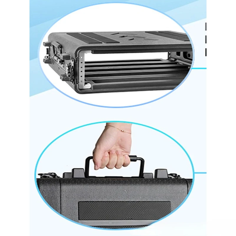 Wireless Microphone Box Professional PE Plastic Air Case Portable Multi-function Shockproof Amplifier Boxes Practical Toolbox