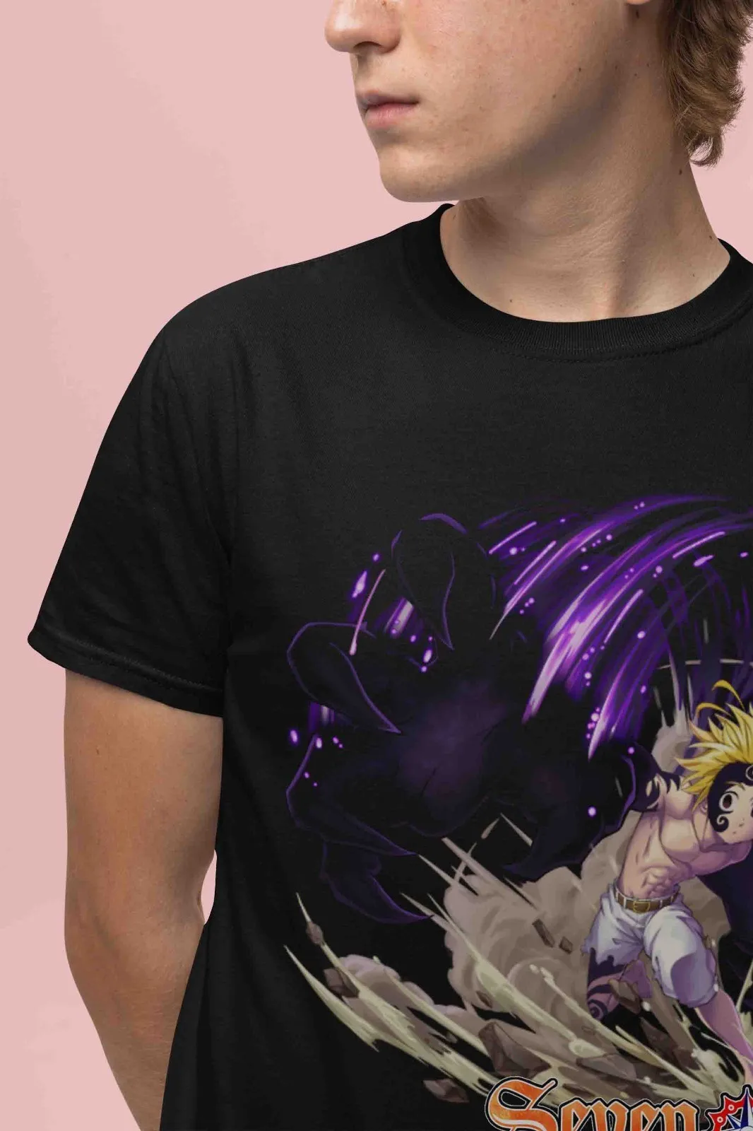 Seven Deadly Sins Shirt Meliodas Tshirt Ban T-Shirt Escanor Top Anime Unisex Tee