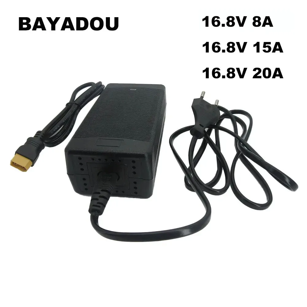 16.8V 8A 10A 15A 20A Lithium Fast Charger 4S 14.4V 14.8V Li-ion Electric tool Battery Charger XT60 XT90 Connector