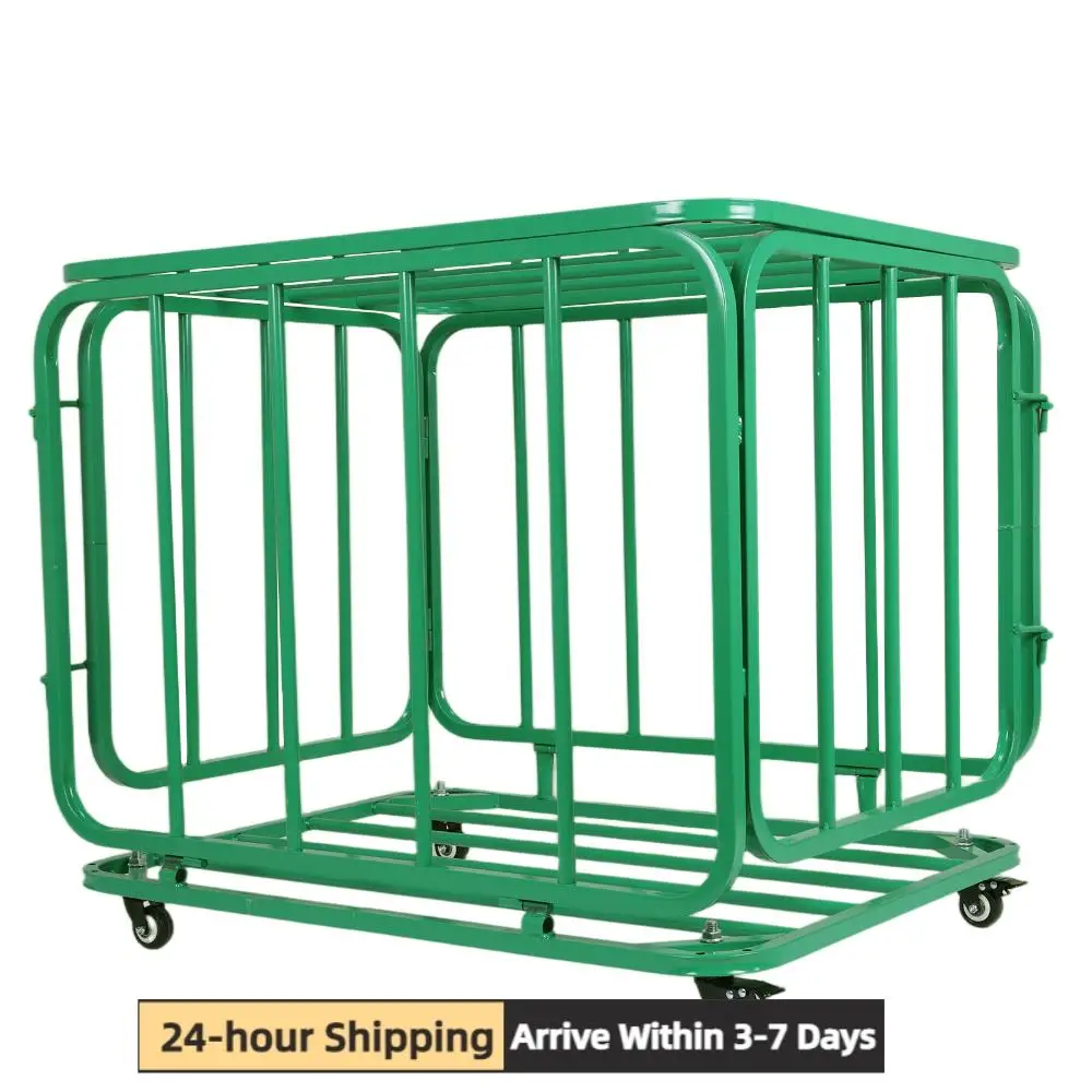 

Foldable Ball Cart with Wheels & Lid Basketball Or Volleyball Storage Ball Cart for Gyms Schools Clubs Indoor and Outdoor