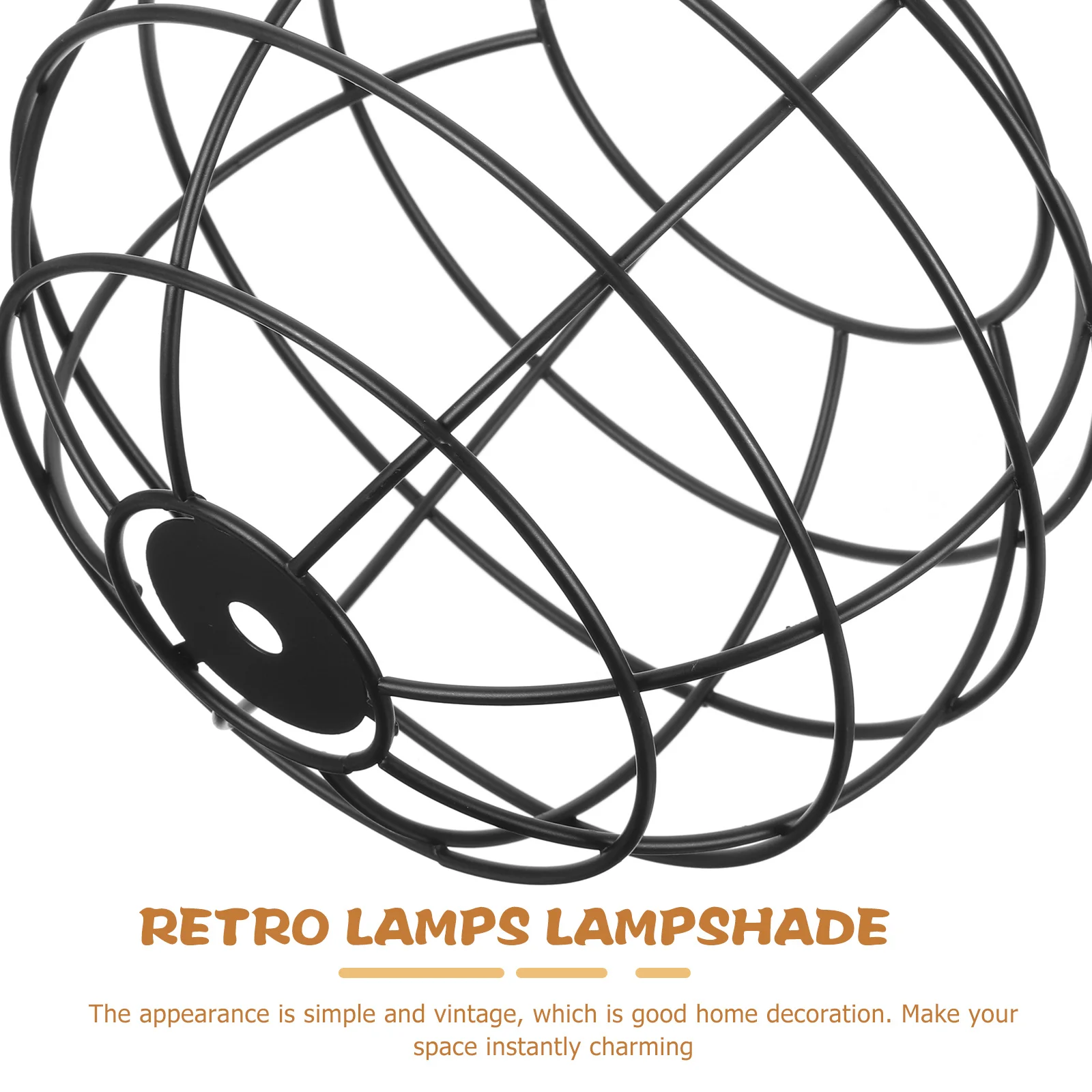 

Round Lamp Shade Iron Vintage Decorative Cover For Home Living Room Pendant Ceiling Hanging Light Decoration Lampshade