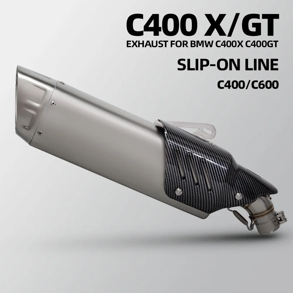 pour-bmw-c400-c400x-c400gt-18-20-ans-c600-sport-c650-gt-2010-2015-tuyau-d'echappement-de-moto-sans-lacet-avec-silencieux-m12