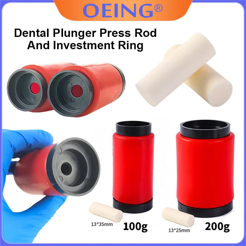 

Dental Investment Ring Porcelain-Fused-to-Metal Sintering Wax Casting Investment Base Silicone Rubber Ring Pusher Technician