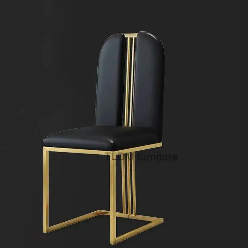 

Nordic Dining Protection Comfortable Legs Gold Chairs Fashion Minimalist Dining Chairs Clear Relax Sillas Interior Decorations