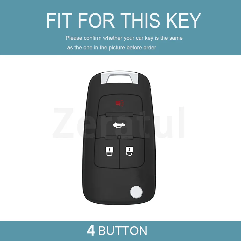 4 Button TPU Car Key Case Cover For Chevrolet Cruze Aveo Trax Sail Malibu Captiva Opel Vauxhall Astra J Corsa Insignia Mokka