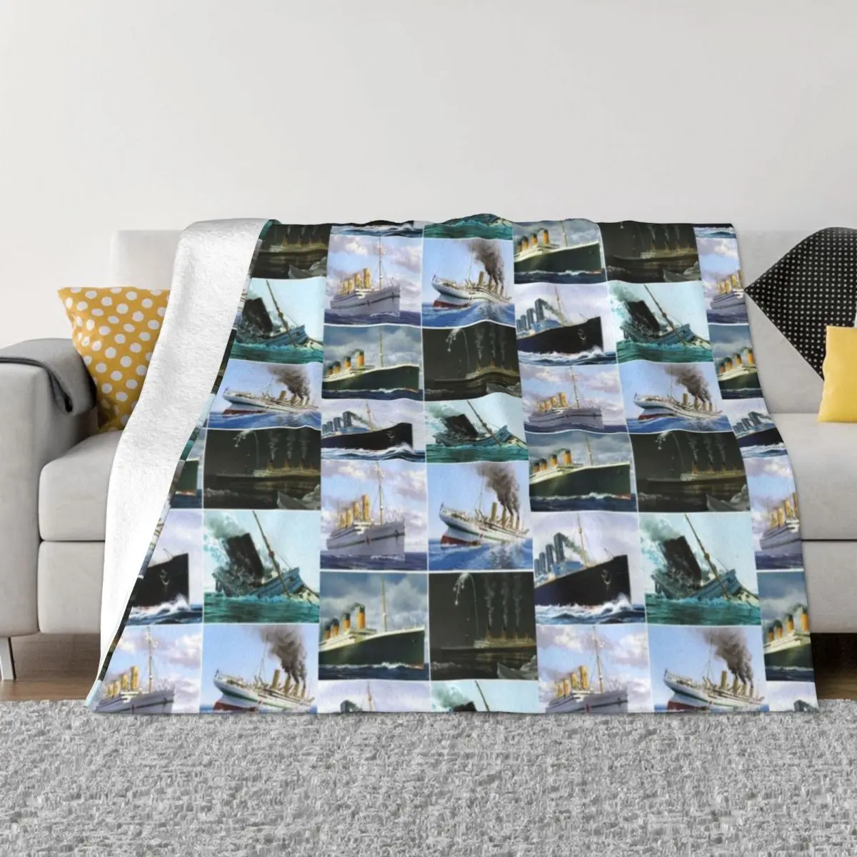 Titanic,iceburg,white star star liners,ship Throw Blanket Blankets For Sofas christmas gifts fluffy Single Blankets