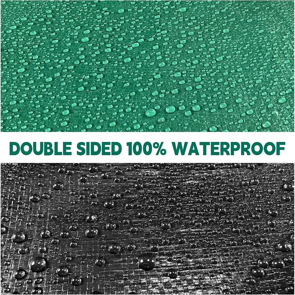 Heavy-Duty Waterproof 10 Mil UV-Resistant Tarps, 15x25ft, with Reinforced Edges and Grommets, Ideal for Camping, Pools, Car Cove