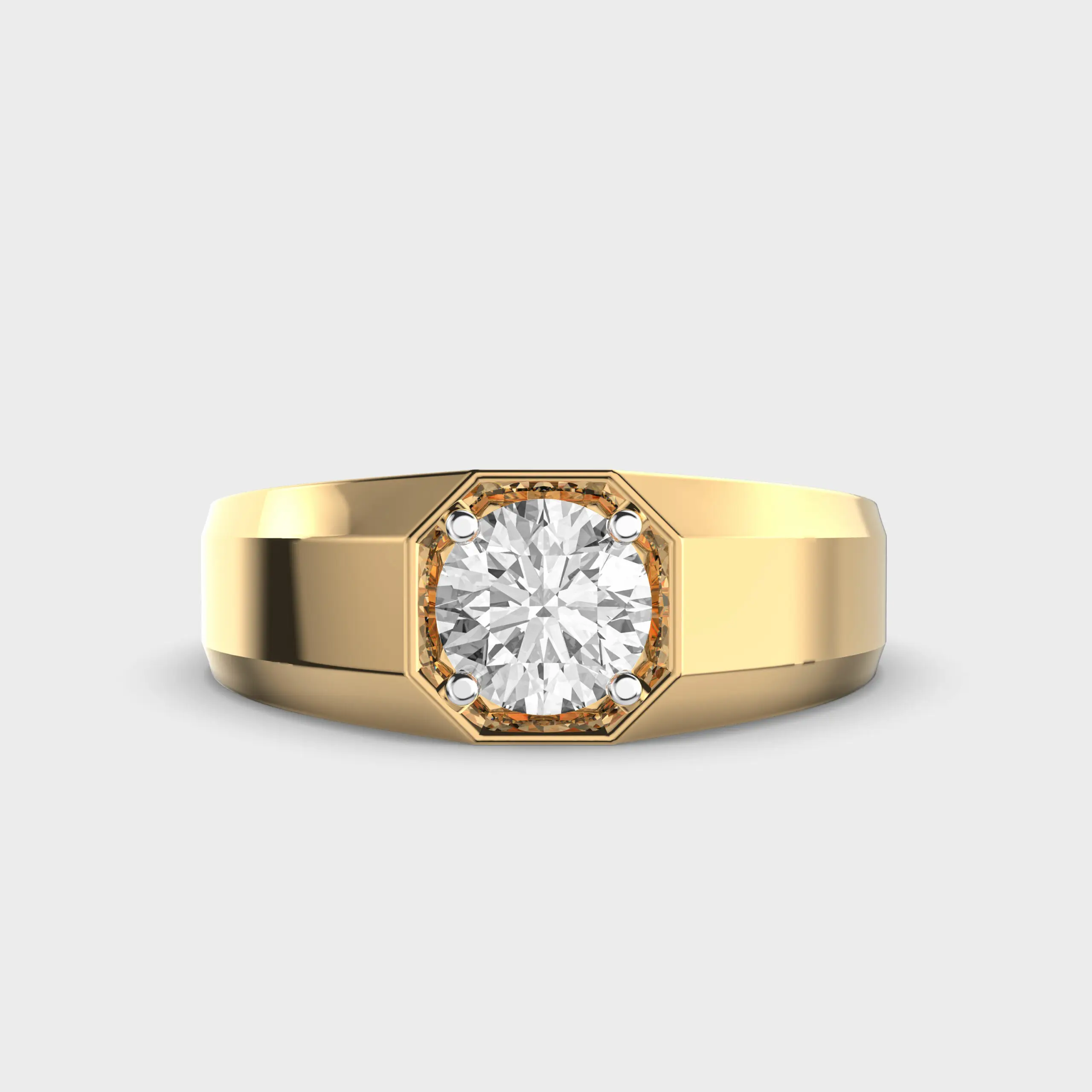 Regal Brilliance Herren-Diamantring, Schmuck, Hip-Hop-Stil, Eisschliff, Stein, runder Karat-Diamant, Herrenring, Diamant