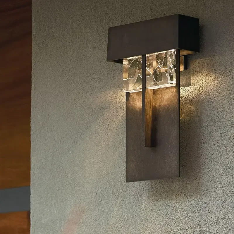 Aluminum Glass LED Waterproof Outdoor Wall Lamps Multi-Color Temperature Options Dimmable for Hotel Commercial Project Garden