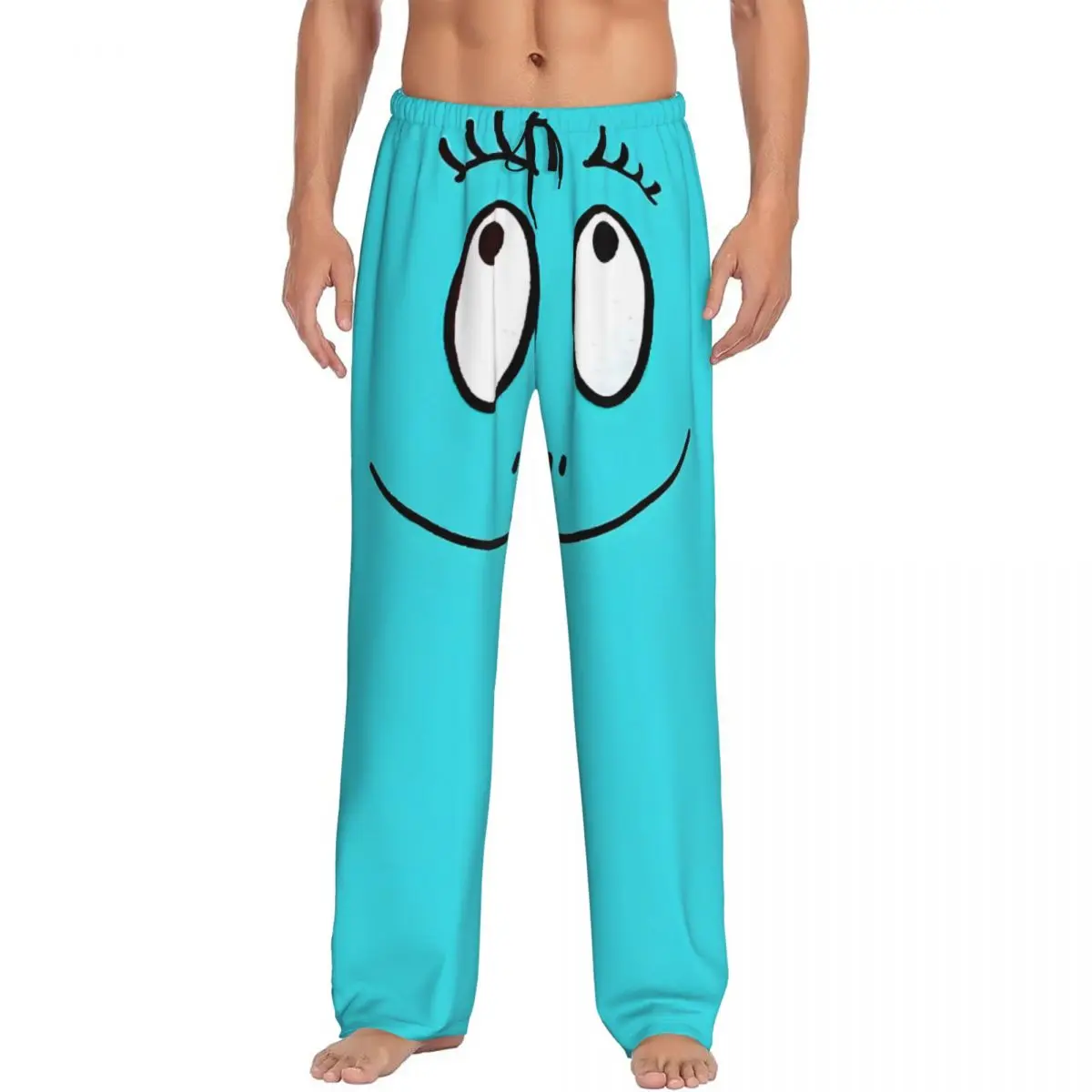 

Custom Funny Cartoon Barbapapa Wallpaper Pajama Pants Men's Lounge Sleep Drawstring Sleepwear Bottoms with Pockets