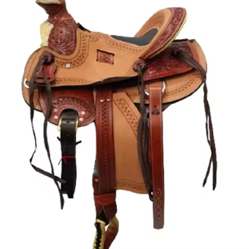 

Comfortable fit stylish, exterior outdoor riding, saddle Western leather
