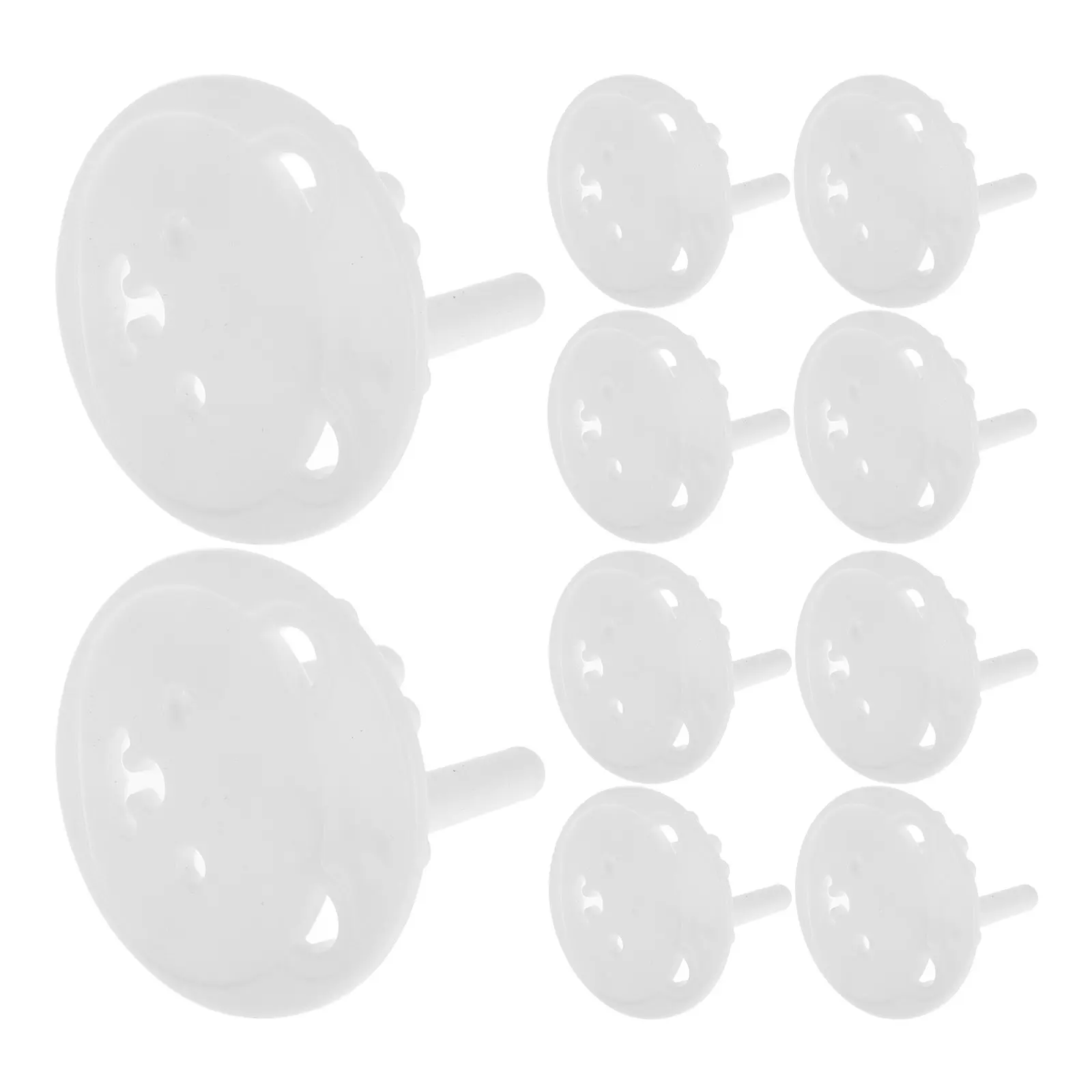 

30Pcs Socket Protection Covers European Standard Baby Proofing Thickened Round Head Bear Shape Child Safety Outlet Covers