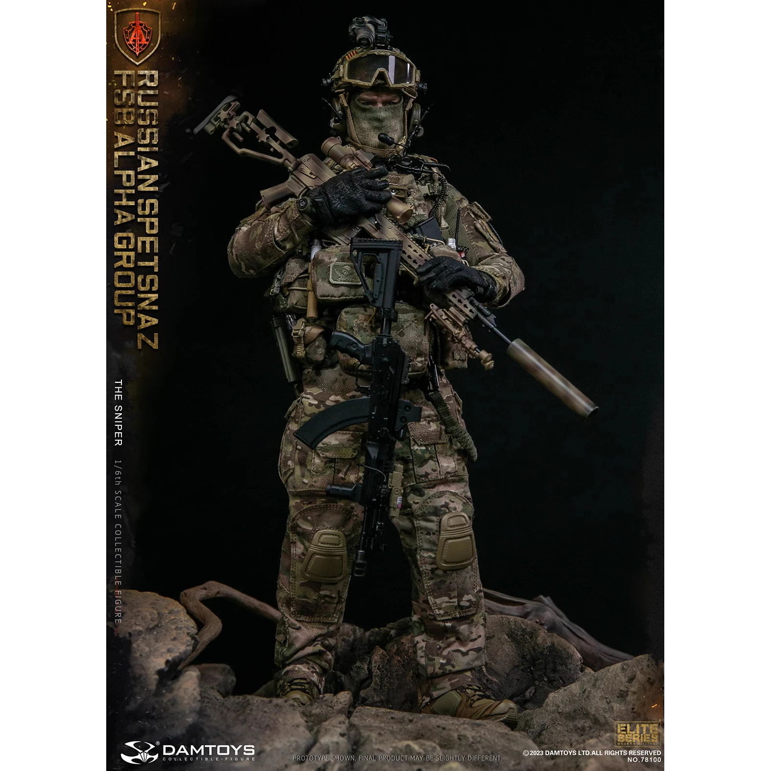 

In Stock DAMTOYS DAM 1:6 ratio 78100 Russian FSB Alpha Sniper 12inch Full Set Action Figure Model Toys Gifts