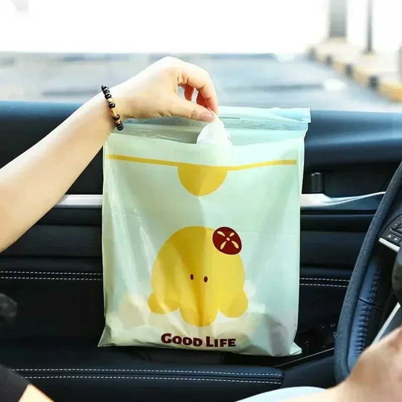 Car Trash Bag15/2 Pcs  Disposable Garbage Waterproof Car Trash Can Bag Stick To Anywhere Inside Your Bags Accessories Trash  Too